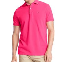 Tommy Hilfiger 2020男時尚經典紅莓色短袖POLO