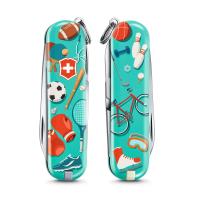 VICTORINOX 瑞士維氏限量迷你7用印花瑞士刀-運動世界 06223.L2010