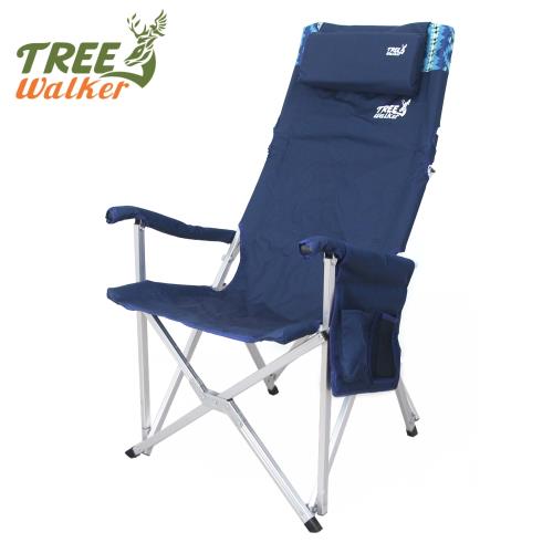 TreeWalker 高背枕頭折疊式大川椅(露營椅)-兩色可選