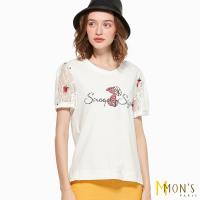 MONS法式質感蕾絲袖造型上衣