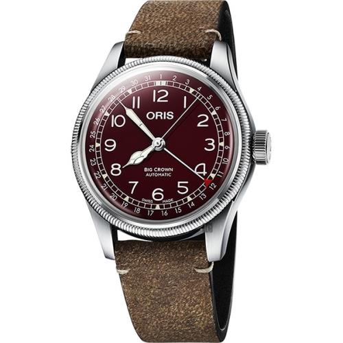 Oris豪利時BigCrown紅色復興指針式日期機械錶-40mm0175477414068-0752050
