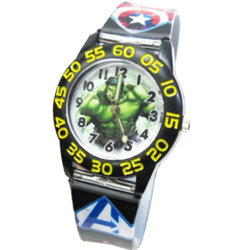 漫威復仇者聯盟綠巨人浩克兒童錶手錶卡通錶 A1-1705【卡通小物】