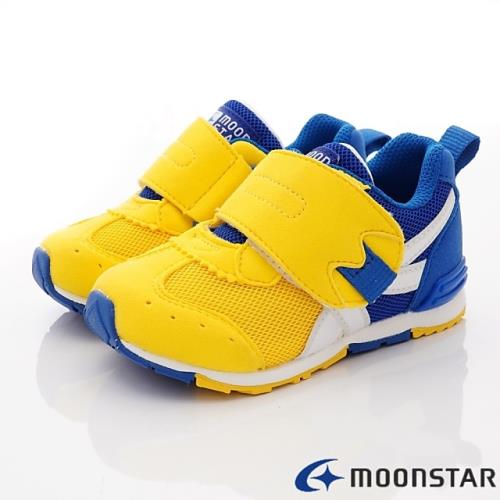 日本Moonstar機能童鞋 HI系列機能款-C22553藍黃-15~18cm
