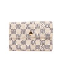 LV 棋盤格 13卡三折式中夾 (白色) N63068_展示品
