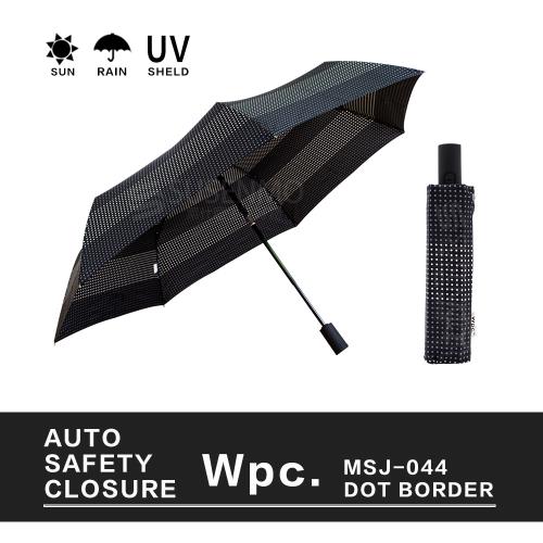 W.P.C自動款 日本ASC folding umbrella 抗強風摺疊傘 日本雨傘 MSJ-044(波點相間)
