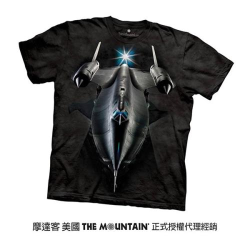 【摩達客】-美國進口The Mountain Smithsonian系列黑鳥偵察機 純棉環保短袖T恤