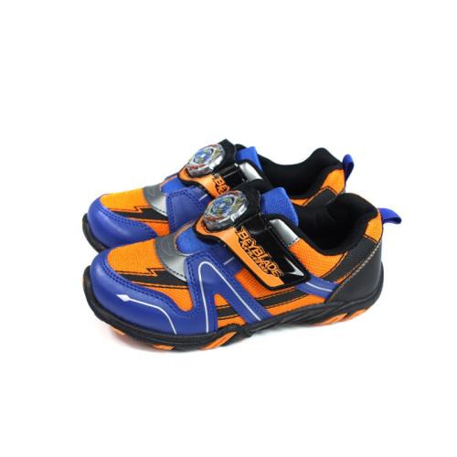 戰鬥陀螺 爆烈世代 BEYBLADE BURST 運動鞋 電燈鞋 藍/橘 中童 童鞋 BEKX95626 no873