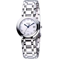 LONGINES PrimaLuna 新月水舞真鑽機械腕錶-銀 L81134876