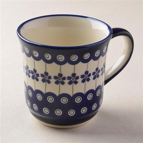 【波蘭陶】藏青小卉系列 陶瓷馬克杯 380ml 波蘭手工製