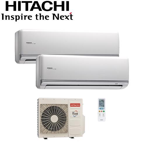 HITACHI 日立 3-4坪+4-6坪 頂級型一對二變頻冷暖分離式冷氣 RAM-63NK/RAS-25NK1+RAS-36NK1