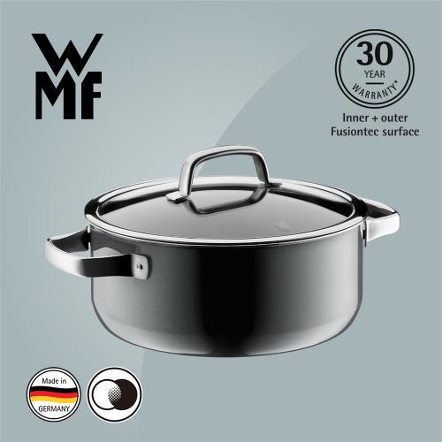 德國WMF Fusiontec 低身湯鍋 24cm 4.4L(鉑灰色)