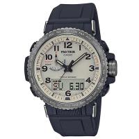 【CASIO】PROTREK第三代三重感應器電波太陽能錶-米面(PRW-50Y-1B)