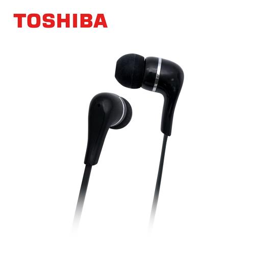 【TOSHIBA 東芝】重低音耳道式耳機 黑色 RZE-D32E(K)