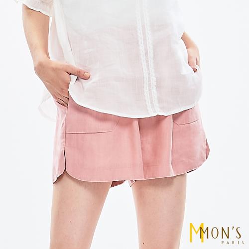 MONS特選法式亞麻短褲(一款二色)