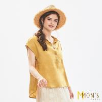 MONS 清新休閒渡假棉麻上衣