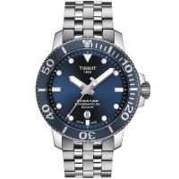 TISSOT 天梭 Seastar 1000海洋之星300米潛水錶/藍/43mm/T1204071104101