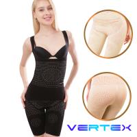 VERTEX遠紅外線碧璽石能量極雕塑短褲(黑/膚)