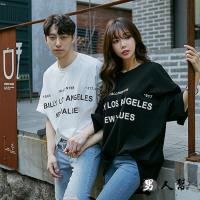 【男人幫】T1534*MIT 台灣製造【基本款黑 BILLY LOS ANGELES NEW VALUES 印花 自創純棉短袖T恤】