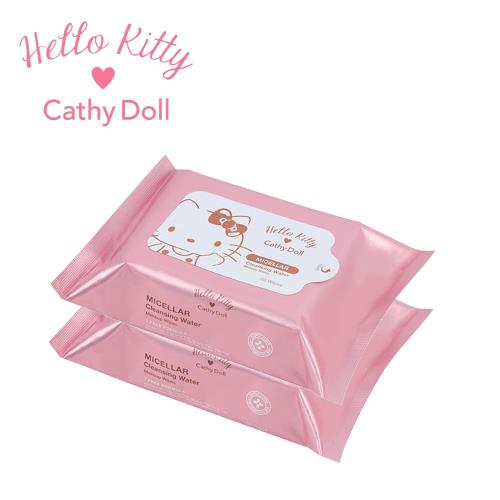 Cathy doll x Hello kitty 聯名彩妝 卸妝面紙 買一送一