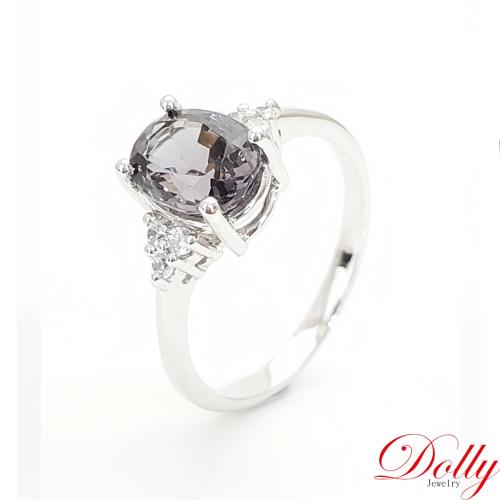 Dolly 天然 1.50克拉尖晶石 14K金鑽石戒指