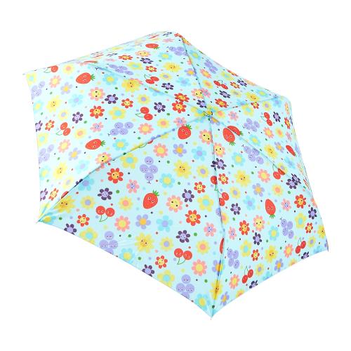 RAINSTORY雨傘-水果花朵(藍)抗UV手開輕細口紅傘