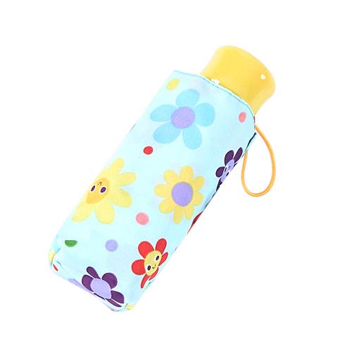 RAINSTORY雨傘-水果花朵(藍)抗UV手開迷你口袋傘