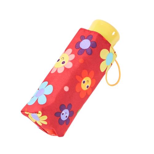 RAINSTORY雨傘-水果花朵(紅)抗UV手開迷你口袋傘
