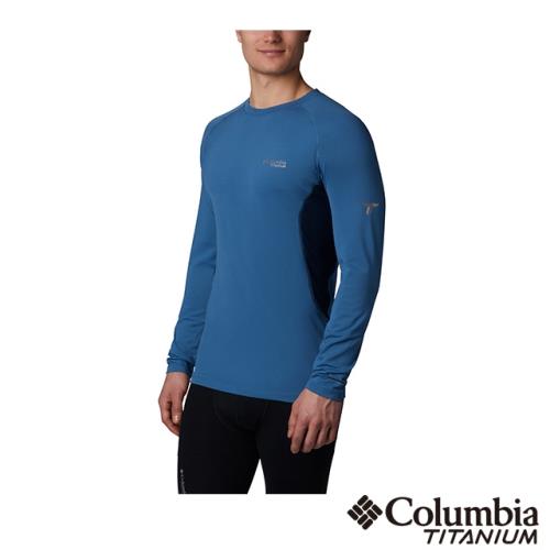 Columbia 哥倫比亞 男款-鈦 Omni-HEAT 3D保暖快排內著上衣-墨藍 UAO05050IB
