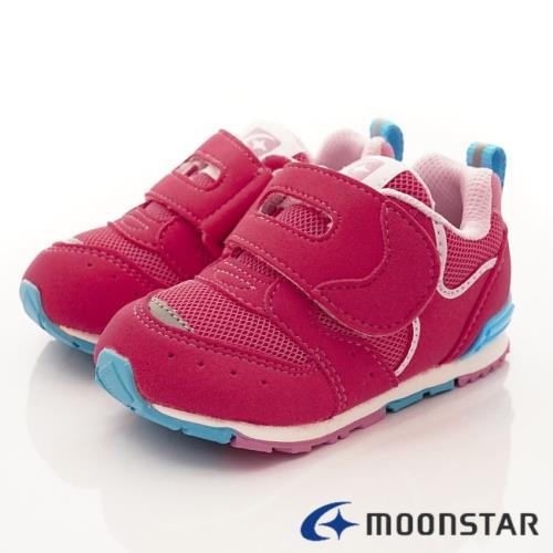 MOONSTAR-日本月星頂級童鞋 速乾機能涼鞋款- MSB1212桃-13~14.5cm