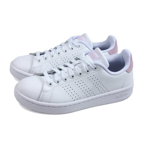 adidas ADVANTAGE 網球鞋 運動鞋 白/粉紅 女鞋 F36481 no864