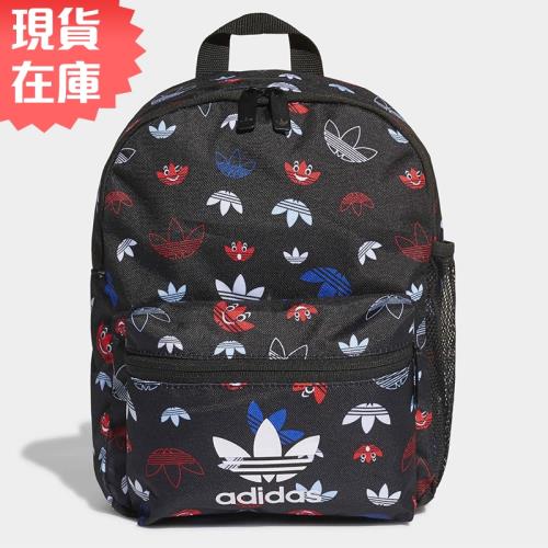【現貨】Adidas Backpack 背包 後背包 小背包 休閒 滿版 印花 黑【運動世界】GD3137