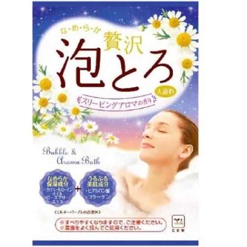 日本 牛乳石鹼 溫泉物語 奢華泡泡入浴劑30g-入夢精油 
