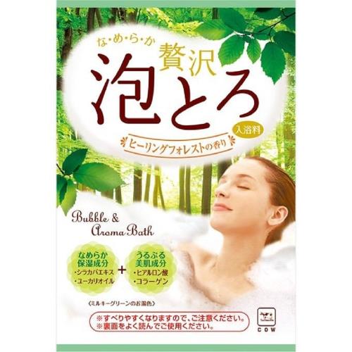 日本 牛乳石鹼 溫泉物語 奢華泡泡入浴劑30g-療癒森林
