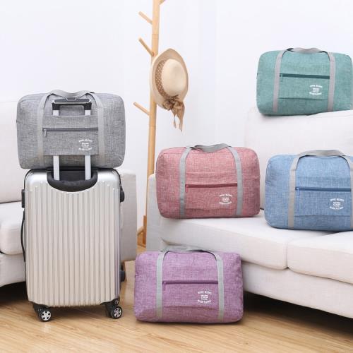 [簡單GO]行李箱拉桿適用 豪華耐磨防潑水多功能可褶疊手提旅行袋/購物袋