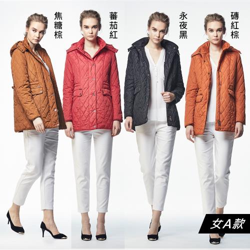 【ST.MALO】英倫菱格紋輕盈保暖外套(6款可選)