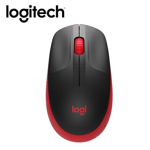 【Logitech 羅技】M190 全尺寸無線滑鼠 - 紅色