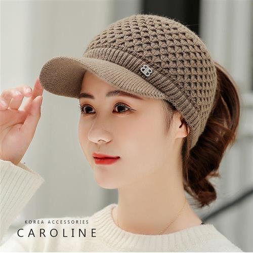 《Caroline》秋冬流行時尚個性網紅百搭韓版戶外運動鴨舌帽 72409