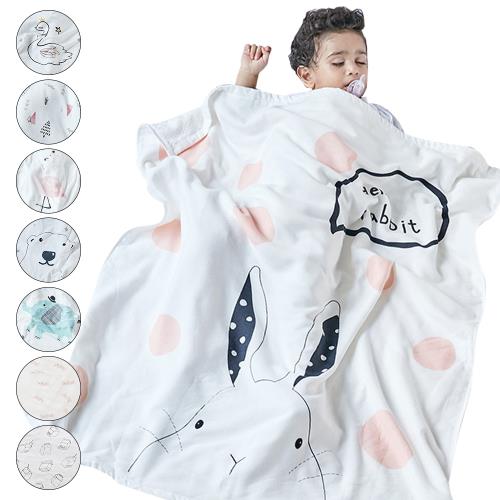Colorland-MuslinTree-純棉紗布包巾寶寶全棉蓋毯柔軟抱被吸水嬰兒浴巾