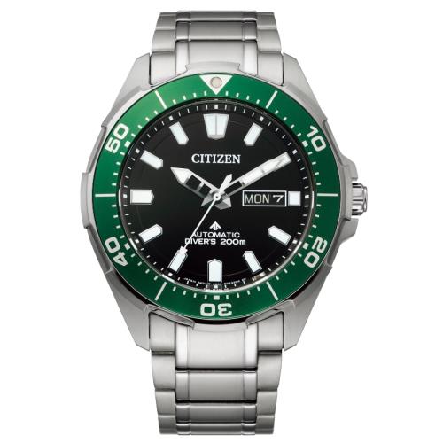 CITIZEN星辰 機械機芯 大三針鈦金屬潛水腕錶 NY0071-81E