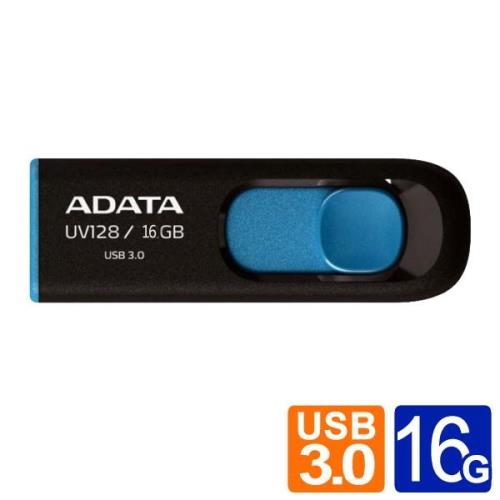 威剛 UV128 16G  USB3.2行動碟 (藍)