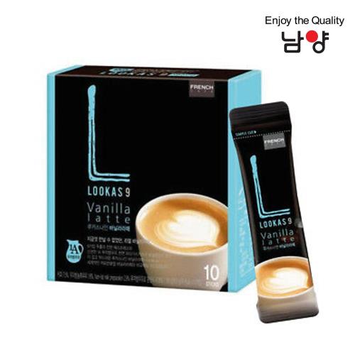 Namyang 韓國南陽乳業 LOOKAS 9 香草拿鐵 Vanilla Latte 10包入【即期品】