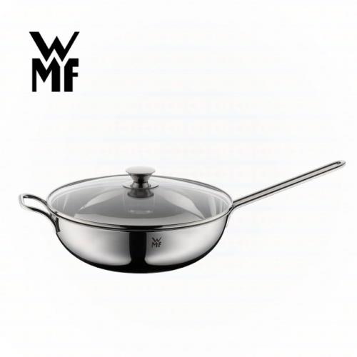 德國WMF 不鏽鋼單手中式炒鍋(含蓋)(30CM)