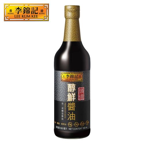 【李錦記】頭道醇鮮醬油500ml  X12罐 (釀造/甘醇/甲級)