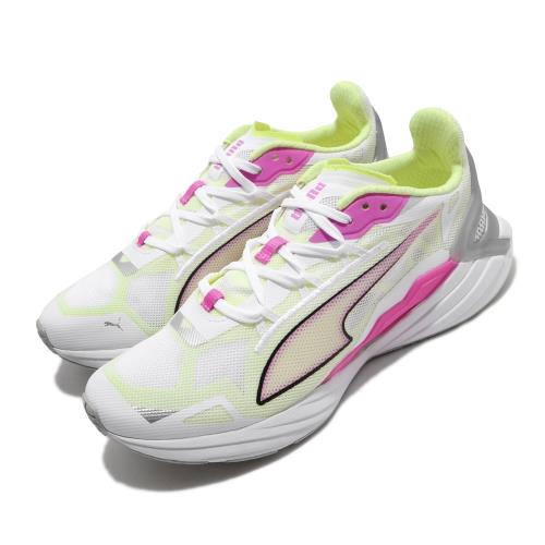 Puma 慢跑鞋 UltraRide 運動 女鞋 輕量 透氣 舒適 避震 路跑 健身 白 黃 19375602 [ACS 跨運動]