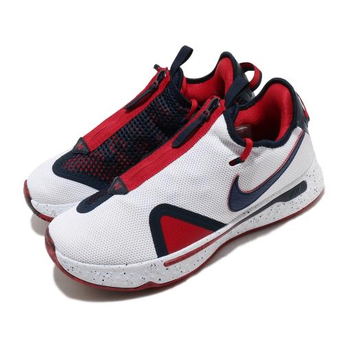 Nike 籃球鞋 PG 4 EP USA 低筒 男鞋 喬治 拉鍊 美國隊 球鞋 白 藍 CD5082101 [ACS 跨運動]