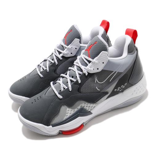 Nike 籃球鞋 Jordan Zoom 92 男鞋 喬丹 氣墊 避震 包覆 球鞋 運動 灰 白 CK9183005 [ACS 跨運動]