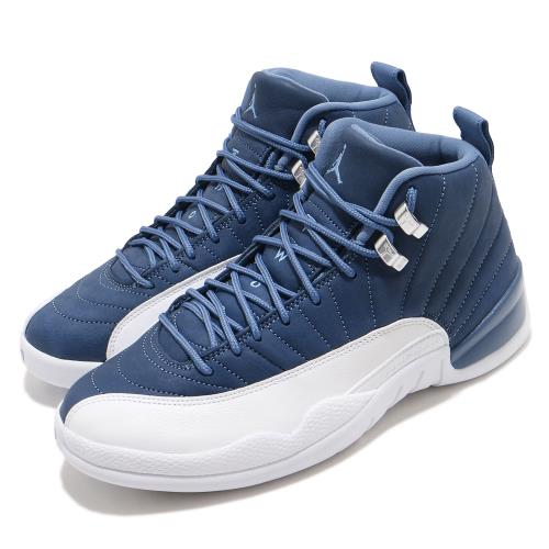Nike 籃球鞋 Air Jordan 12代 男鞋 Indigo Blue 喬丹 AJ12 藍 白 130690404 [ACS 跨運動]