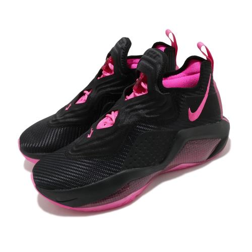 Nike 籃球鞋 Lebron Soldier XIV 男鞋 LBJ 明星款 乳癌 避震 包覆 運動 黑 粉 DC2394001 [ACS 跨運動]