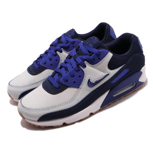 Nike 休閒鞋 Air Max 90 PRM 運動 男鞋 經典款 刮刮樂 小logo 質感 穿搭 白 藍 CJ0611102 [ACS 跨運動]