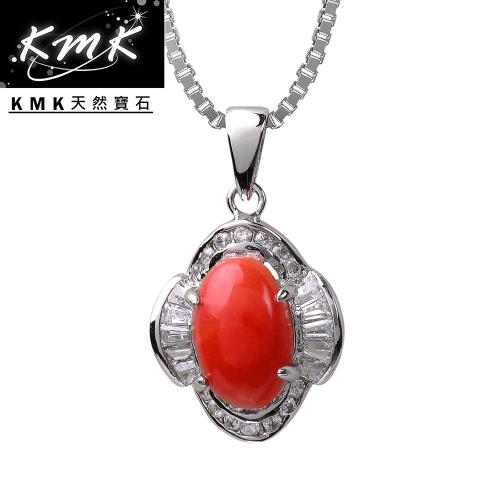 KMK天然寶石【盛開】純天然深海紅珊瑚-項鍊